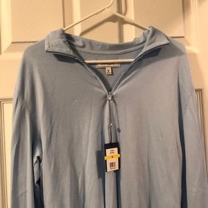 Crown and Ivy Light blue pullover 1/4 zip